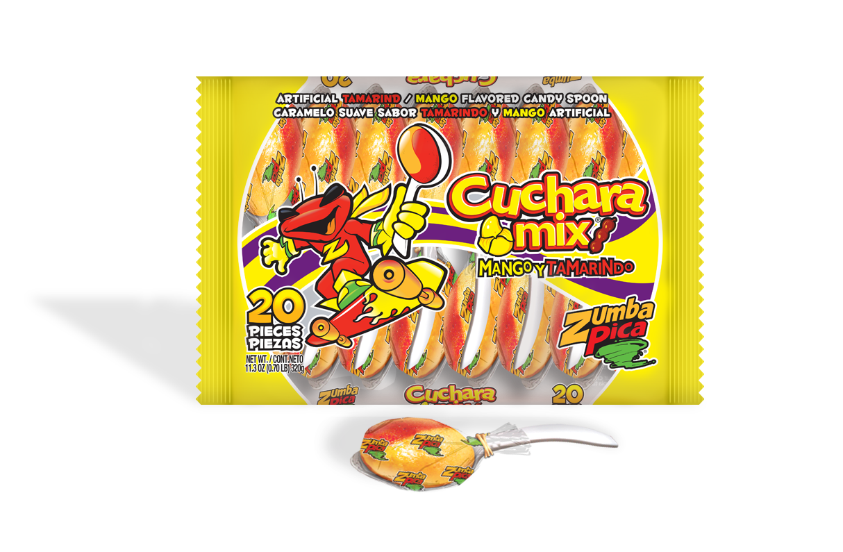 CUCHARA MIX DE MANGO Y TAMARINDO BOLSA 20 PIEZAS